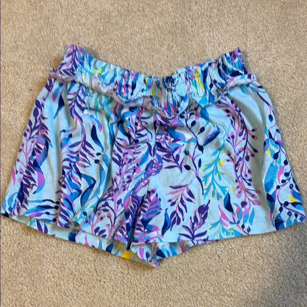 Lilly Pulitzer Vibrant Blue and Purple Resort Shorts